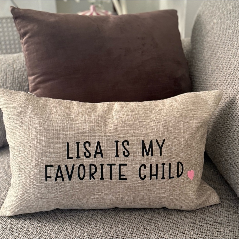 Decorative Beige Pillow with FunnyText